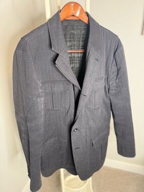 Montedoro Giacco Franchigia Men's Dark Gray Casual Blazer Jacket